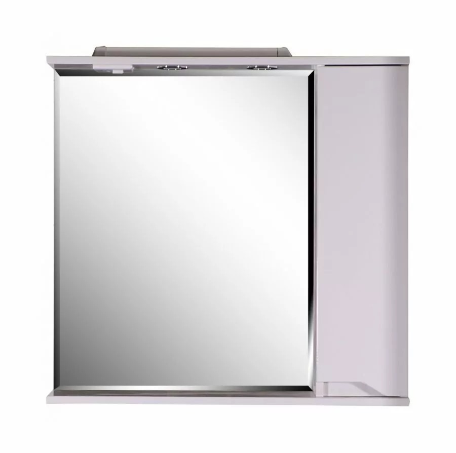 Зеркало со шкафчиком ASB-mebel Бари 80 белый 9601 - 0