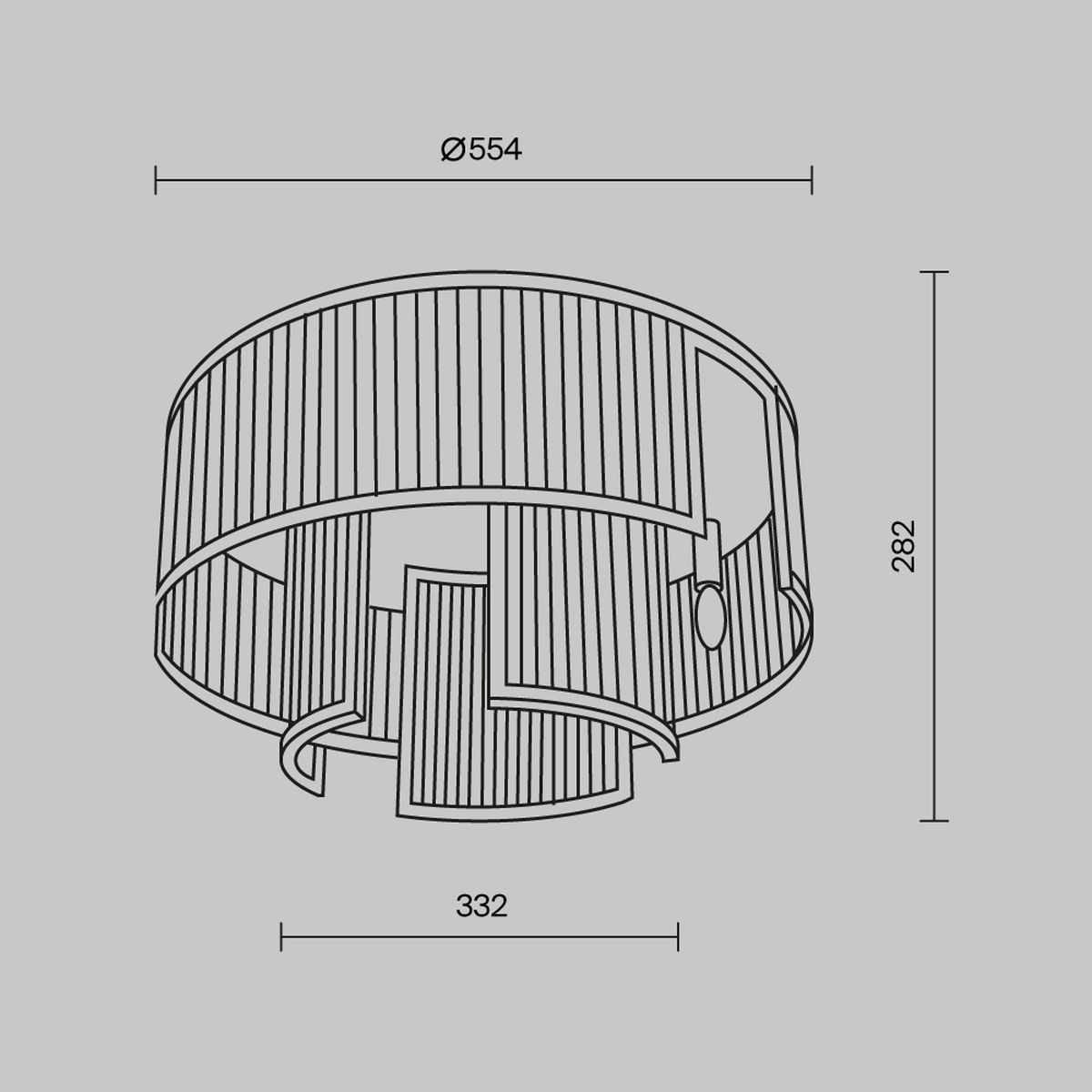 Потолочная люстра Maytoni Frame MOD174CL-06G - 2