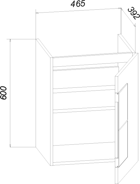 Тумба для комплекта Бриклаер Фостер 50 дуб золотой, антрацит 4627125414640 - 8
