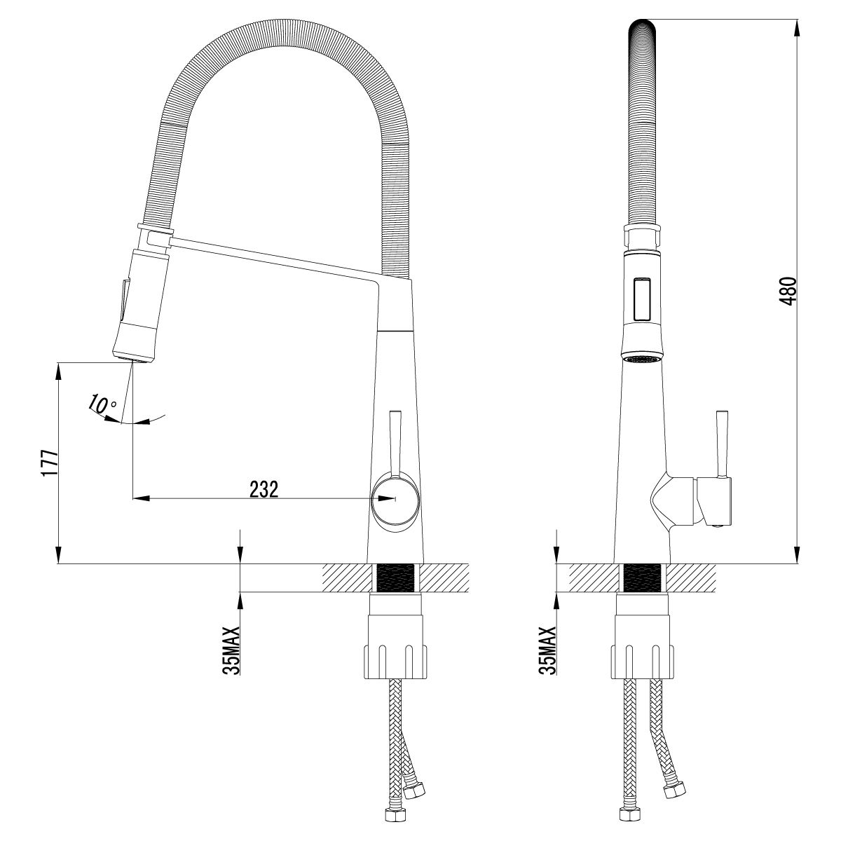 Смеситель для кухонной мойки Lemark Soul хром  LM6002C - 1