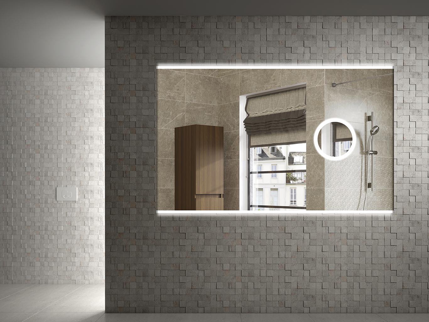 Зеркало Armadi Art Vallessi 100x70 с увеличением и подсветкой 541/2 - 1