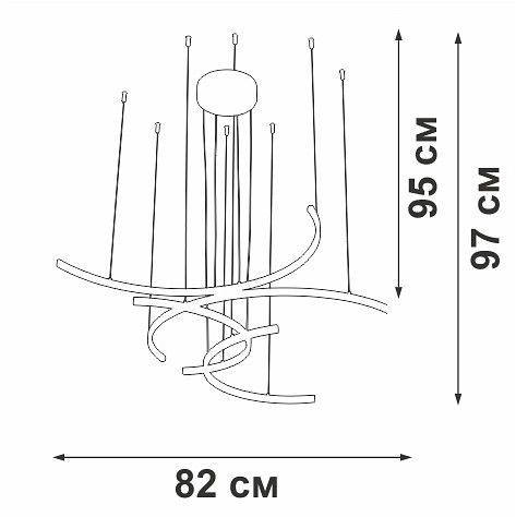 Подвесная люстра Vitaluce V3777 V3777-0/4S - 3