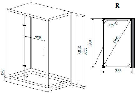 Душевая кабина Timo Premium Puro Н-510 R H-510 R - 16