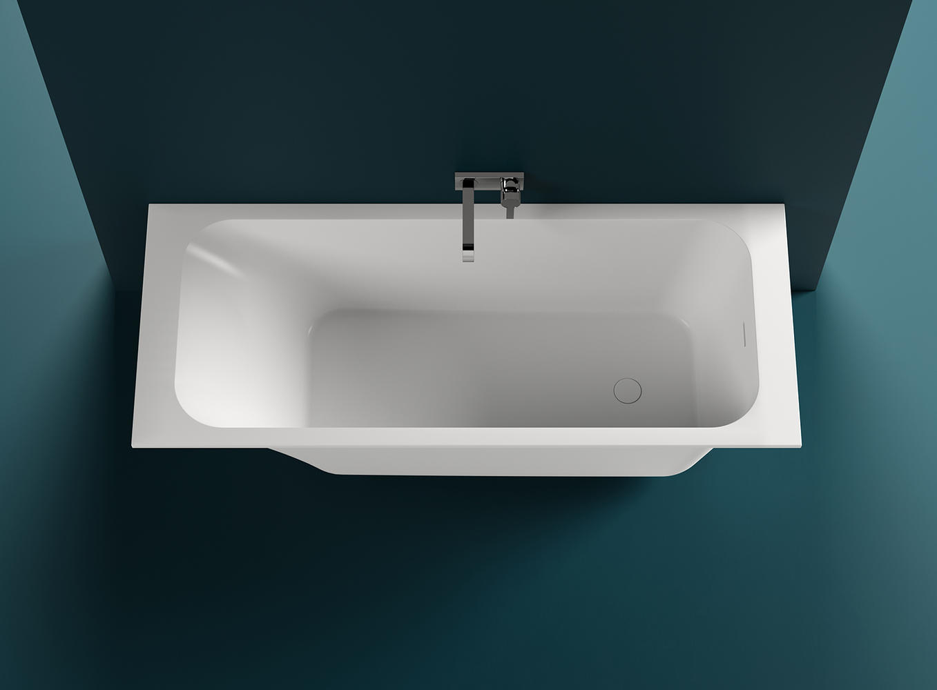 Ванна из искусственного камня Salini Orlando 180x80 102112MRH S-Sense, матовый, RAL снаружи - 1