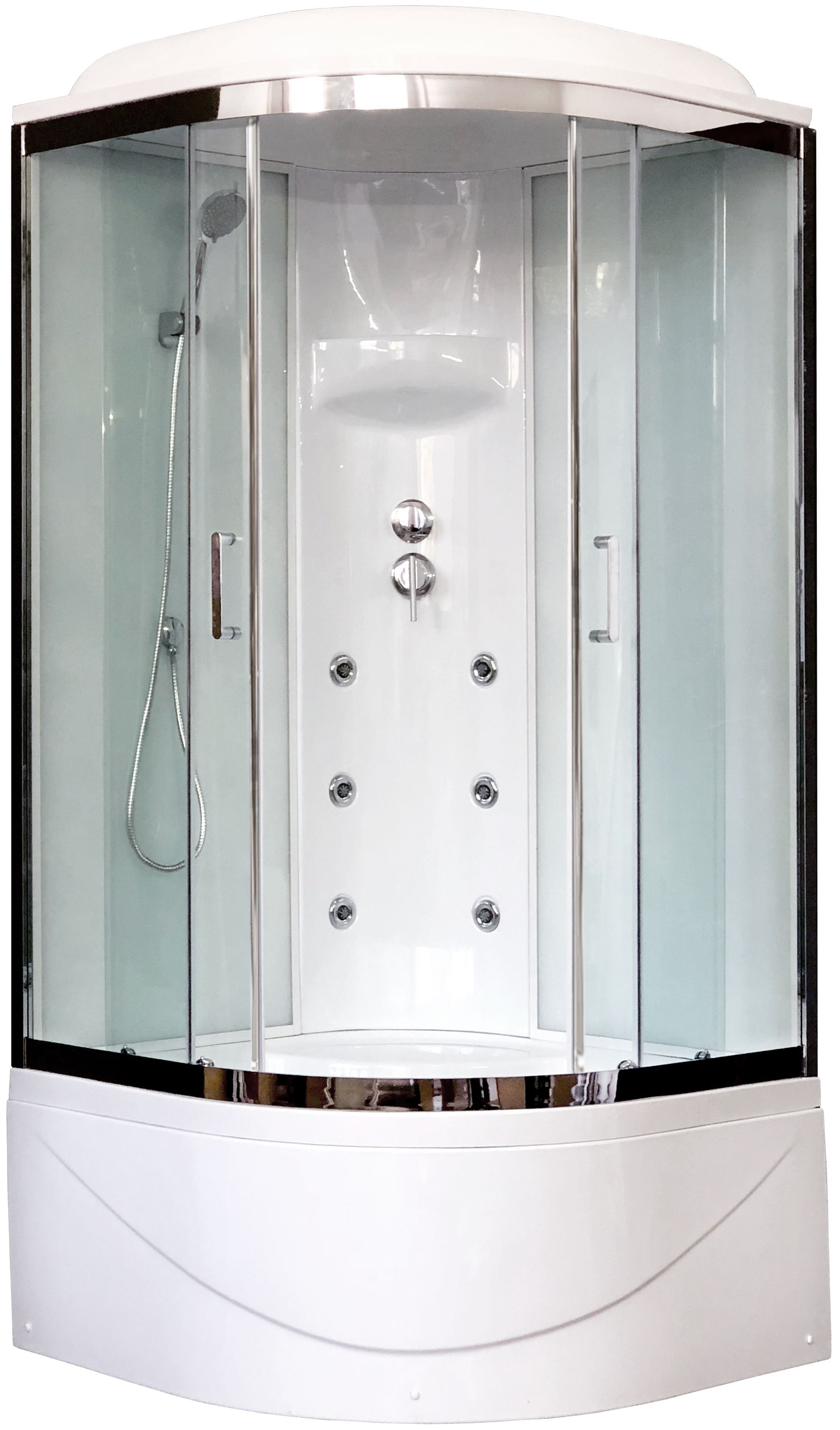 Душевая кабина Royal Bath RB 90BK3-WT-CH - 0