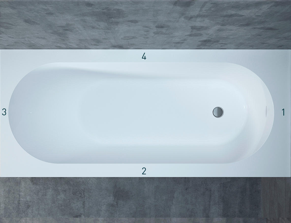 Ванна из искусственного камня Salini Ornella 170x75 102421M S-Stone, матовый - 8