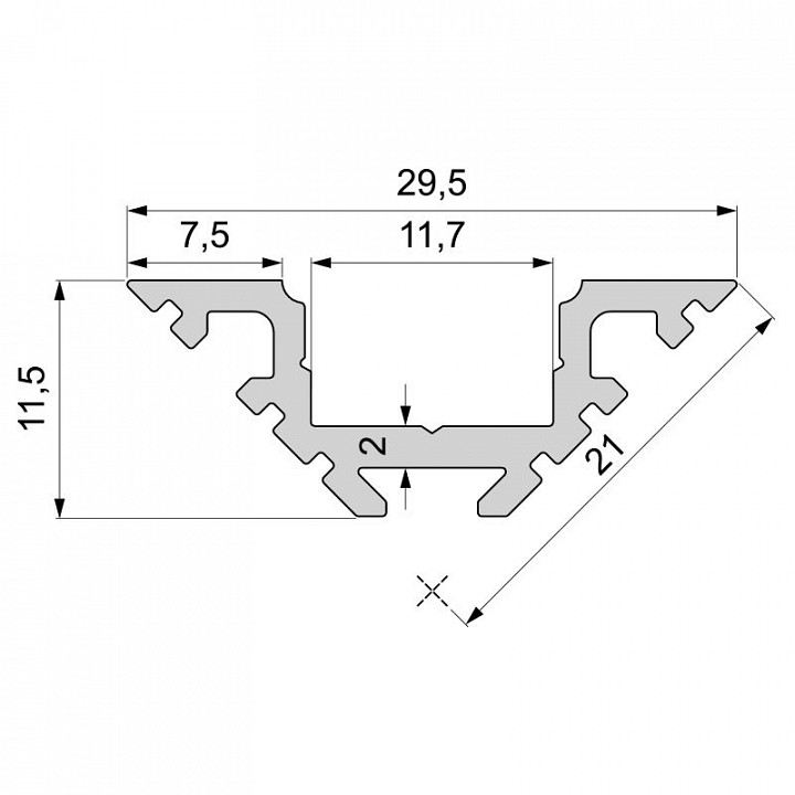 Профиль накладной Deko-Light AV-01-10 970403 - 1