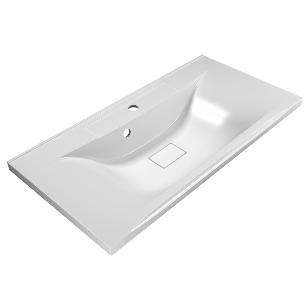 Тумба с раковиной BelBagno Marino 90 белый - 13