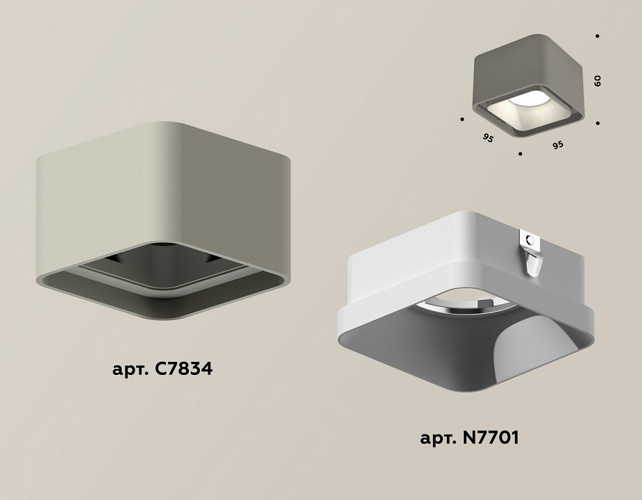 Накладной светильник Ambrella Light Xs7834 XS7834001 - 2