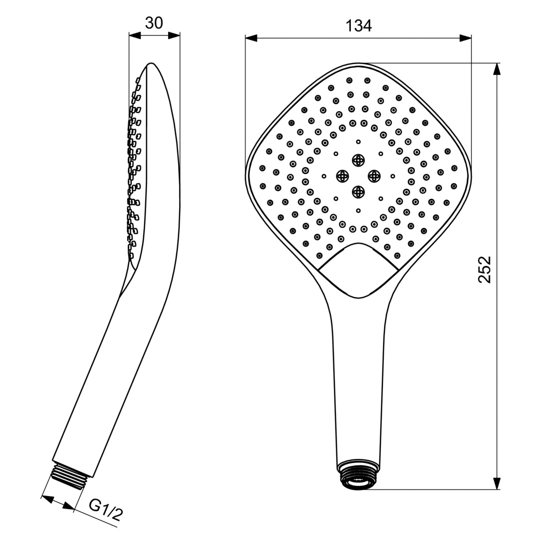 Душевая лейка Ideal Standard IdealRain  B1760AA - 1