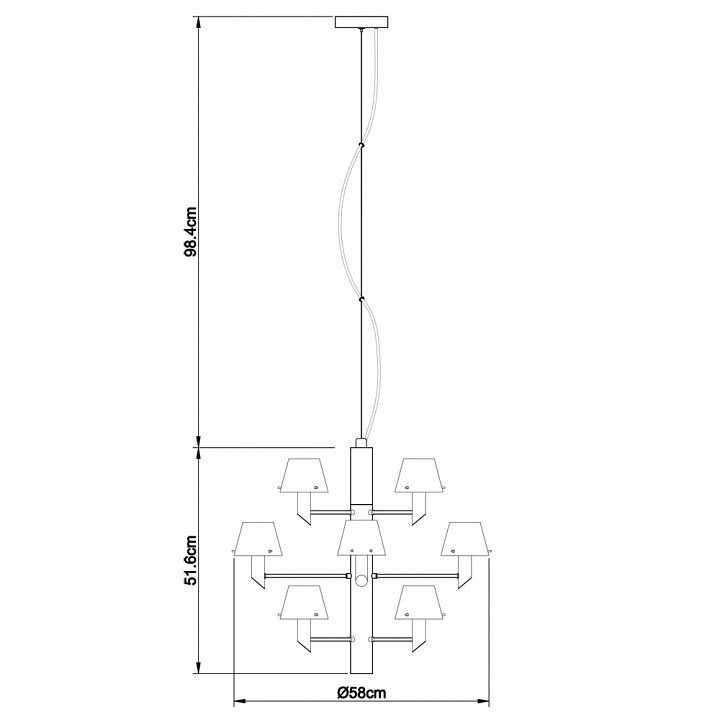 Подвесная люстра Divinare Albero 1680/02 LM-12 - 3