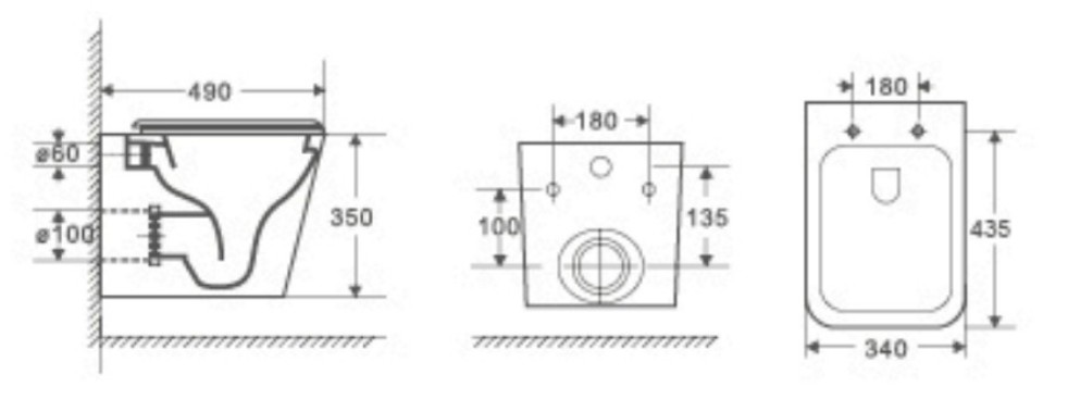 Комплект Weltwasser AMBERG 350 ST + GELBACH 004 MT-GR + AMBERG RD-CR  10000006519 - 5