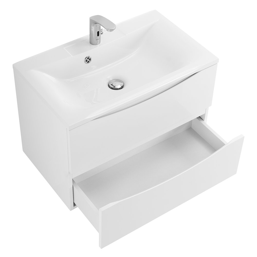 Тумба с раковиной Belbagno Marino 75 белый матовый - 7