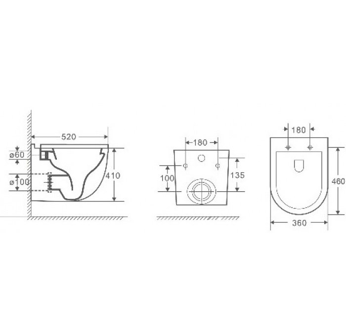 Комплект Weltwasser AMBERG 497 + HEIMBACH 004 GL-WT + AMBERG RD-WT  10000006618 - 5