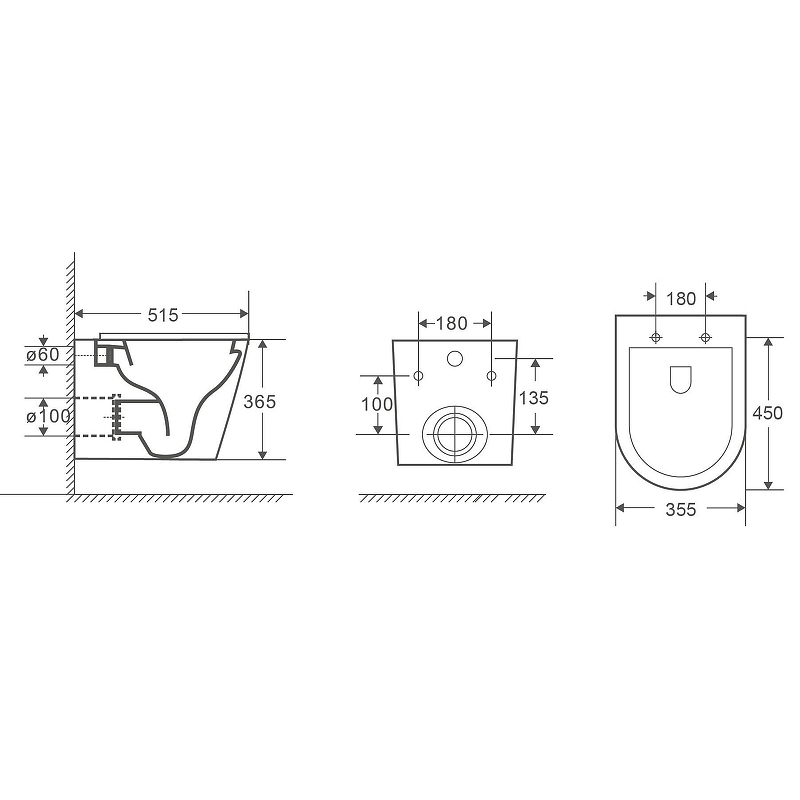 Комплект Weltwasser MARBERG 507 + SALZBACH 041 MT-GR + MAR 507 RD MT-BL  10000011122 - 6