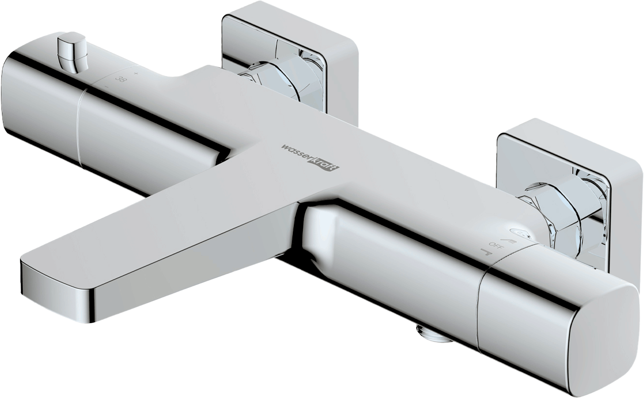 Термостатический смеситель Wasserkraft Naab 8611 Thermo для ванны с душем - 0