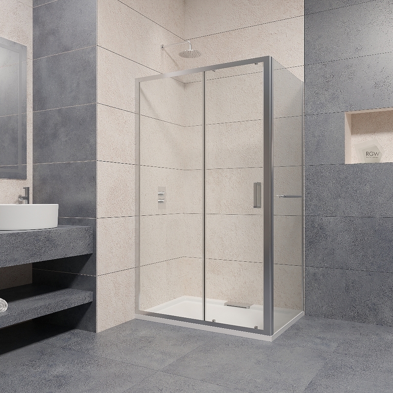 Душевой уголок RGW Passage PA-76-1 150х80 профиль хром стекло прозрачное 350876158-11 - 1
