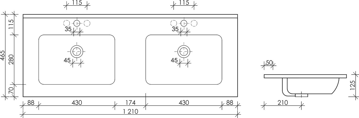 Раковина Ceramica Nova Element CN7004 - 1