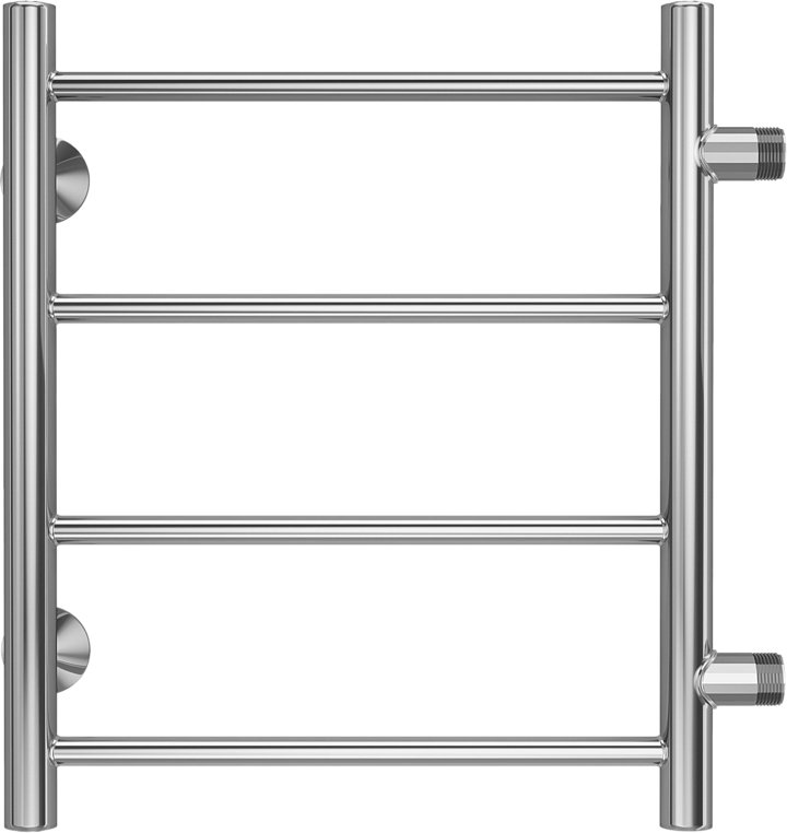 Водяной полотенцесушитель Terminus Аврора П4 400x500 Хром боковое подключение 4670078529855 - 0