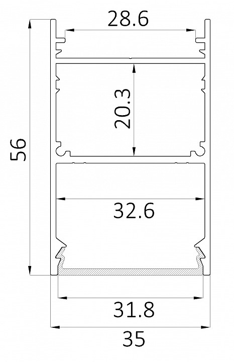 Накладной светильник 6063 LINE 3556 0412641 - 1