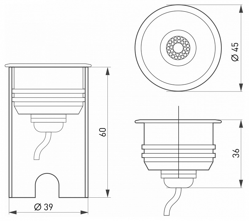 Встраиваемый светильник Arlight Aqua 28056 - 1