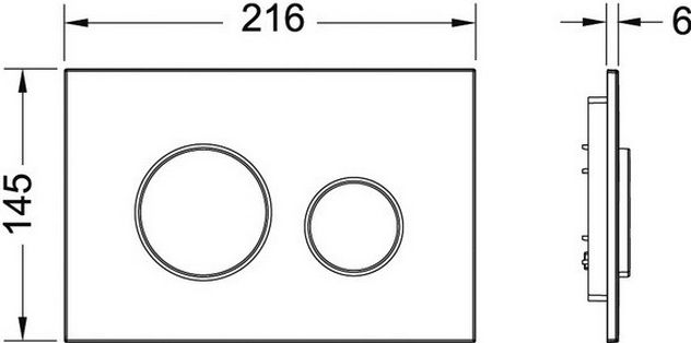 Кнопка смыва TECE Loop 9240626 хром - 3