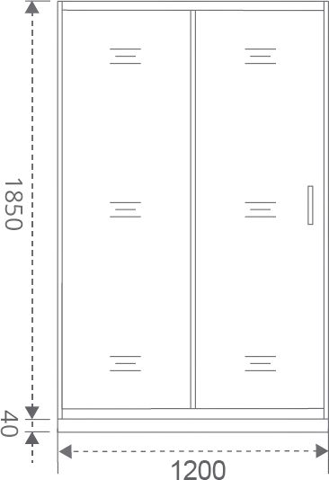 Душевая дверь в нишу Good Door Latte WTW-120-C-WE ЛА00009 - 5