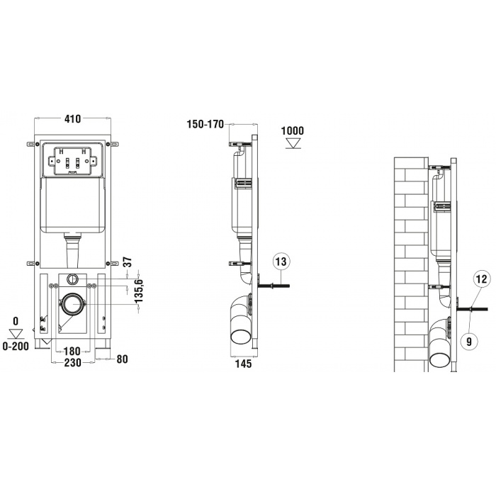 Комплект Weltwasser MARBERG 410 + TELBACH 004 GL-WT + MAR 410 SE  10000006949 - 4