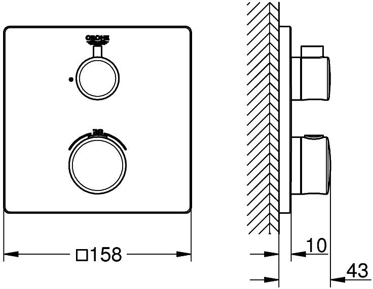 Термостат Grohe Grohtherm 24079000 для душа - 4