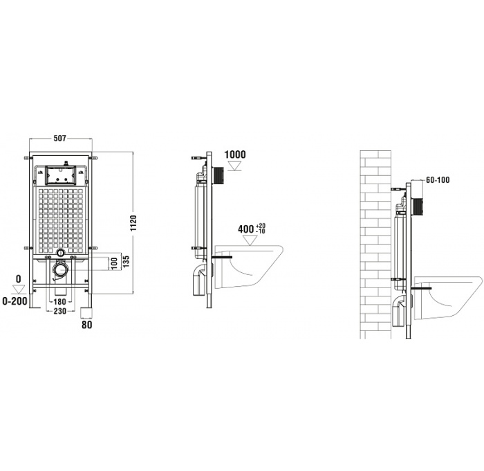 Комплект Weltwasser MARBERG 507 + BAARBACH 004 GL-WT + MAR 507 SE 10000006951 - 5