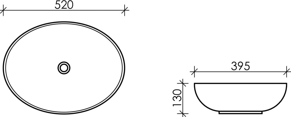 Раковина Ceramica Nova Element CN6017MDH темный антрацит - 1