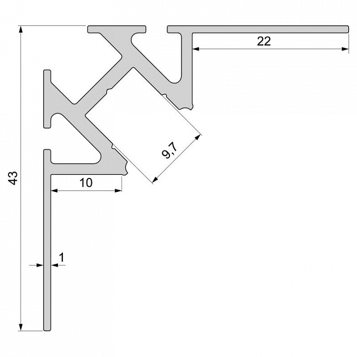 Профиль накладной Deko-Light EV-01-08 975341 - 2