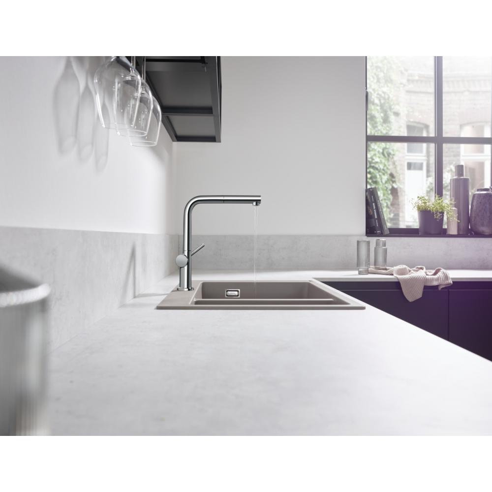 Кухонный смеситель однорычажный, 270, с вытяжным изливом, 1jet Hansgrohe 72808000 - 2