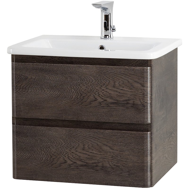 Тумба с раковиной BelBagno Albano 50 темное дерево - 2