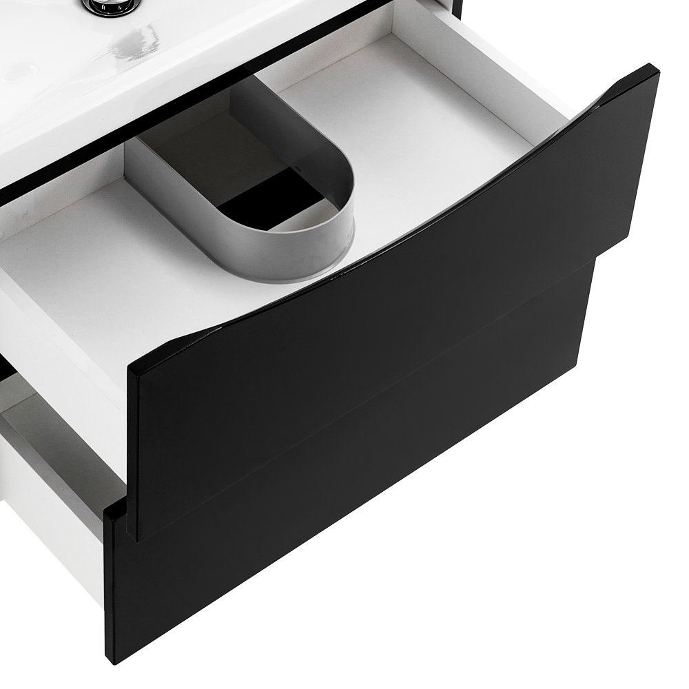 Тумба с раковиной Belbagno Marino 60 черный - 6