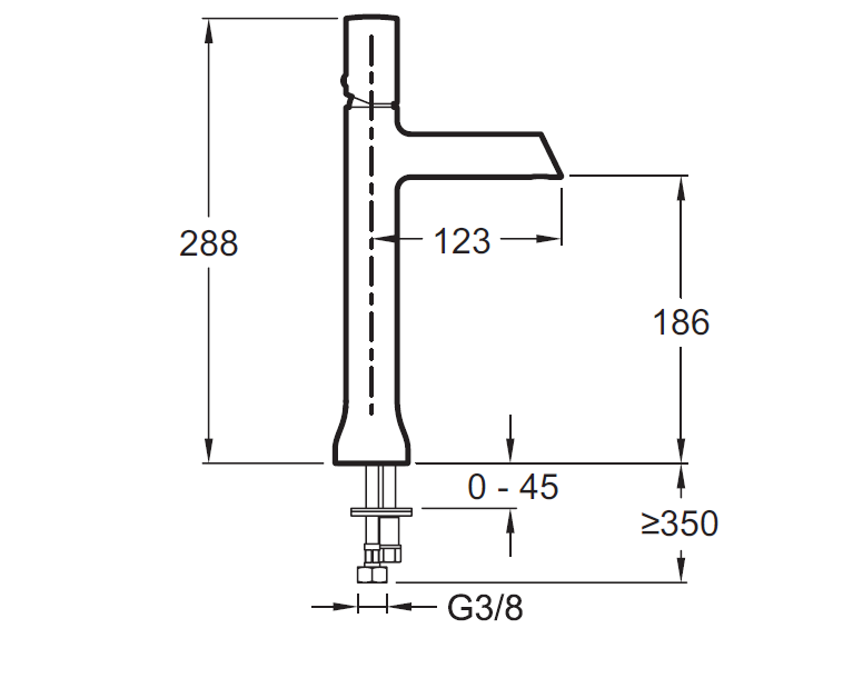 Смеситель для раковины Jacob Delafon Toobi E8960-BN - 1