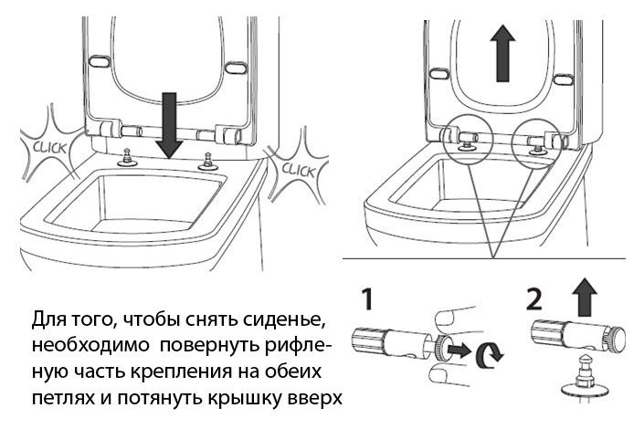 Крышка-сиденье Roca Dama Senso ZRU9000041 c микролифтом, петли хром - 2