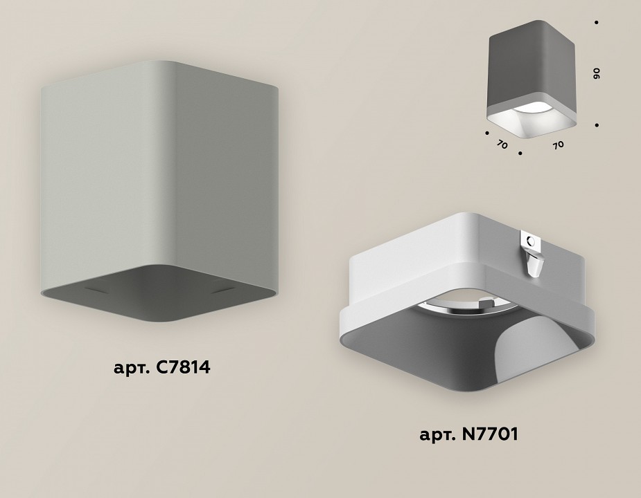 Накладной светильник Ambrella Light XS XS7814001 - 1