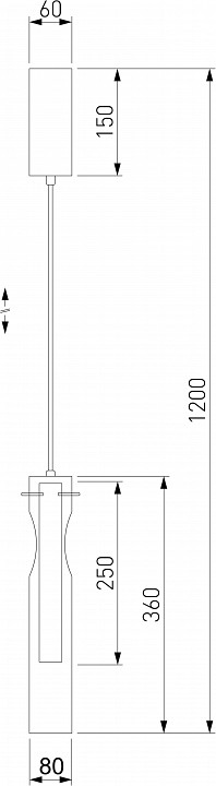 Подвесной светильник Eurosvet Swan 50253/1 LED графит - 4