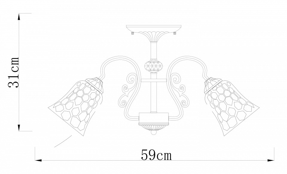 Люстра на штанге Arte Lamp Nicole A2702PL-5AB - 1
