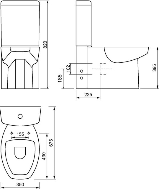 Унитаз-компакт Creavit Spark SA310.001N0 - 1