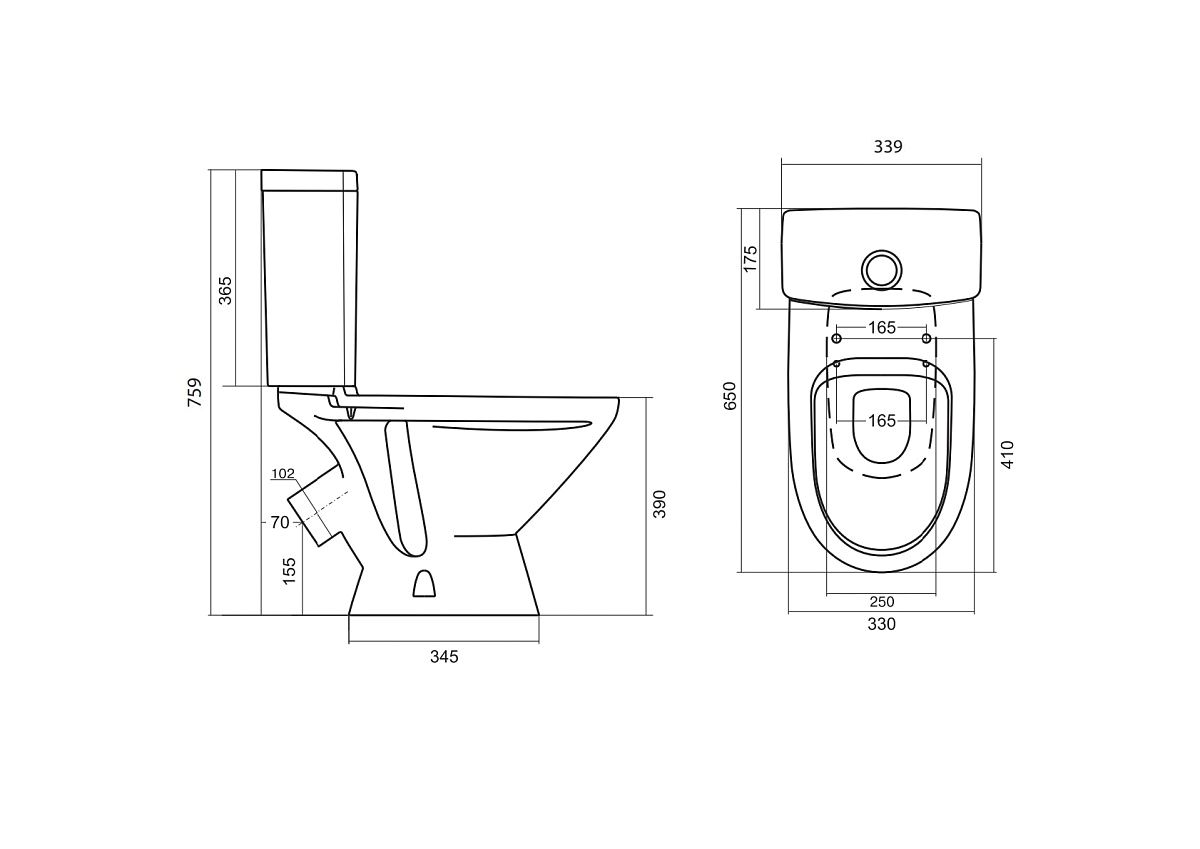 Унитаз-компакт Santek Лига WH302141 косой выпуск 1.WH30.2.141 - 7