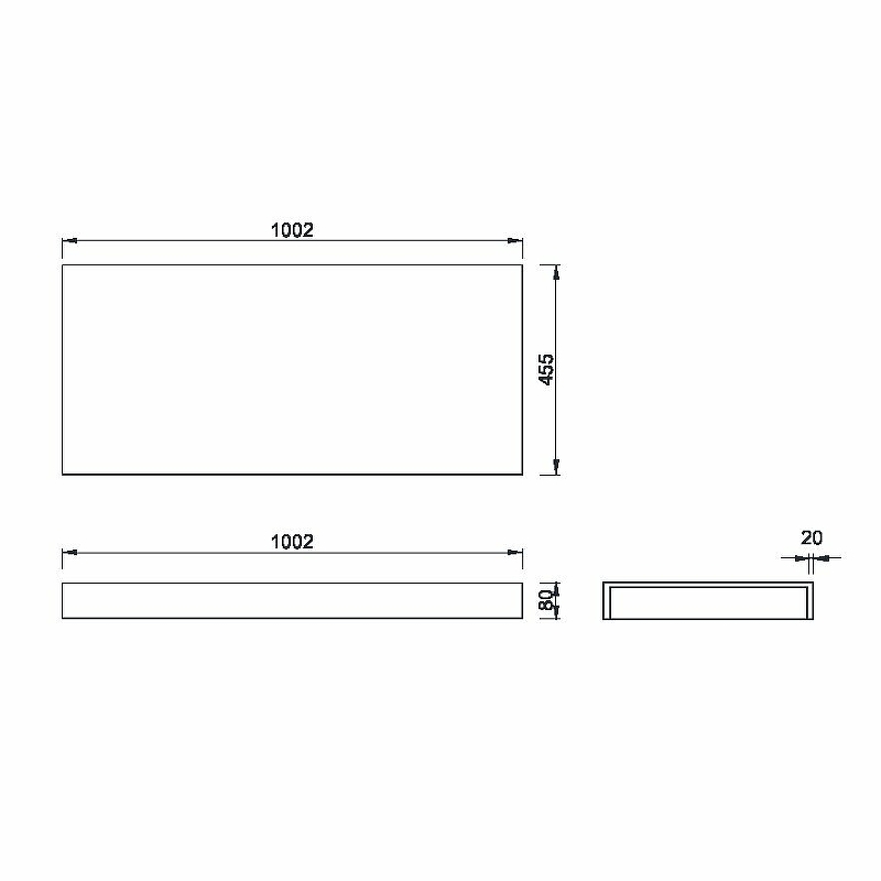 Столешница под раковину Armadi Art Flat 100 белый 869-100 - 3