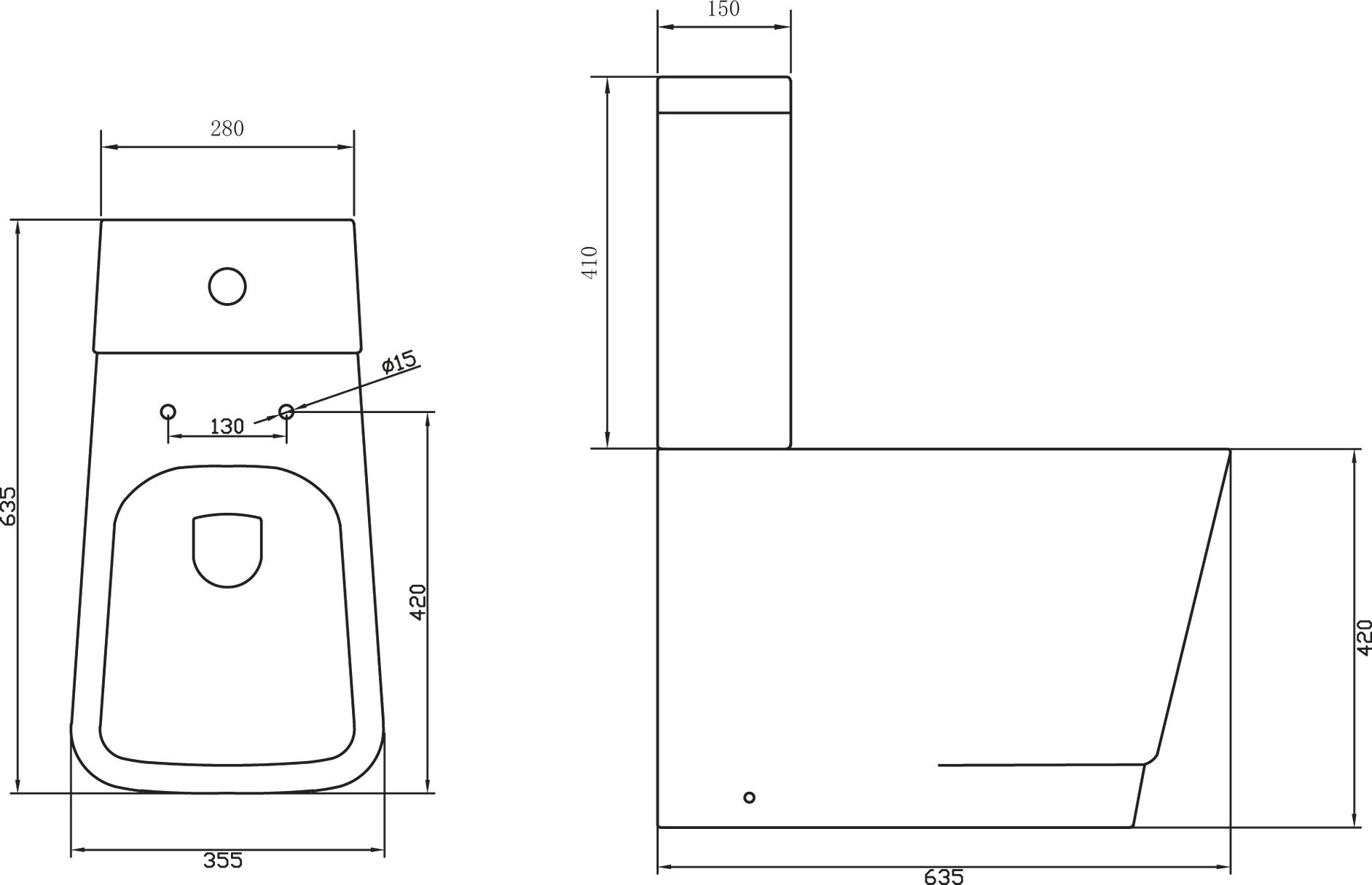 Чаша для унитаза-компакта BelBagno Romina BB121CP - 4