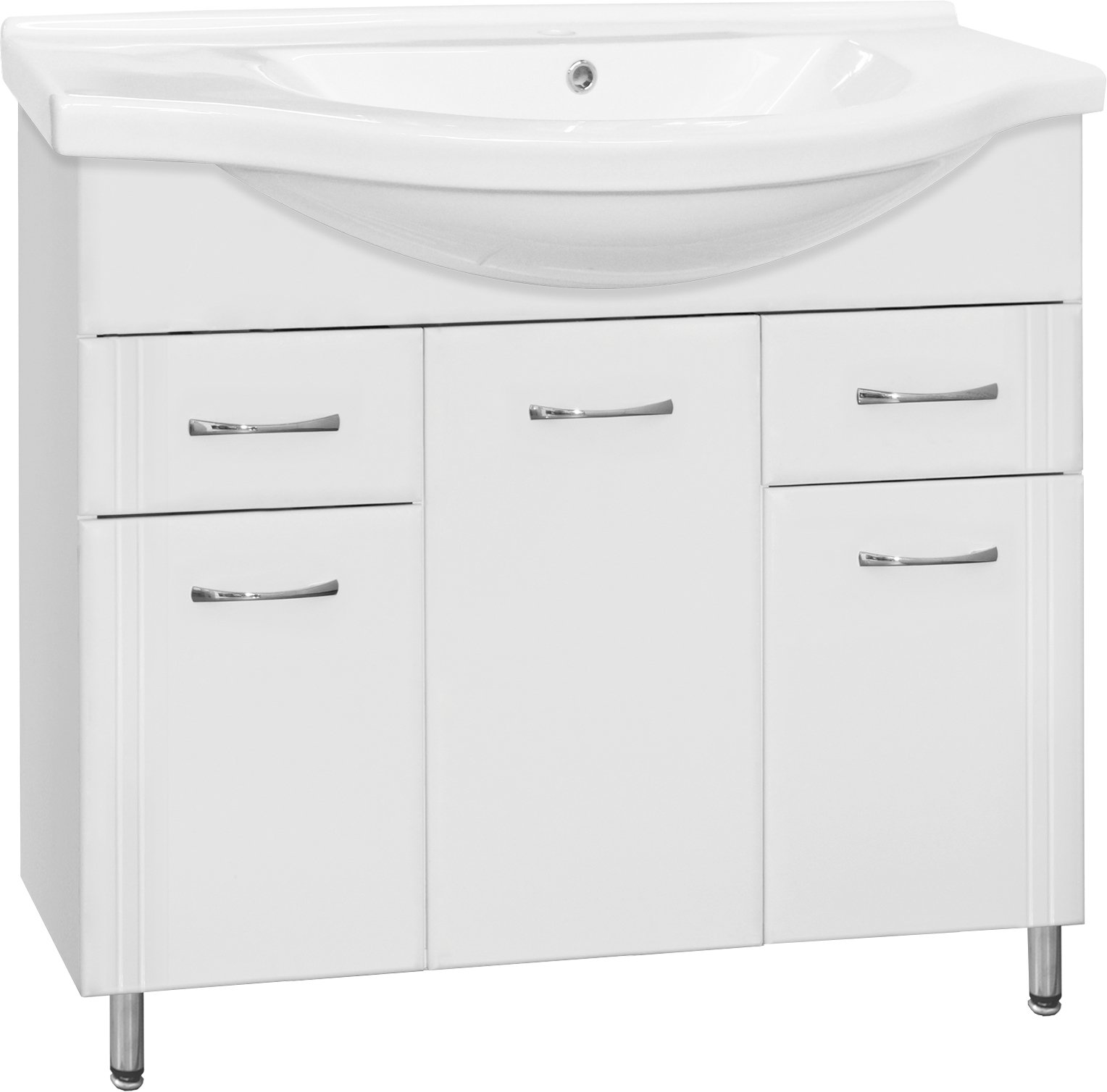 Мебель для ванной Style Line Эко Стандарт №26 100 белая - 6