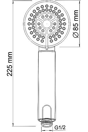 Смеситель Wasserkraft Exter 1601 для ванны с душем, светлая бронза - 11