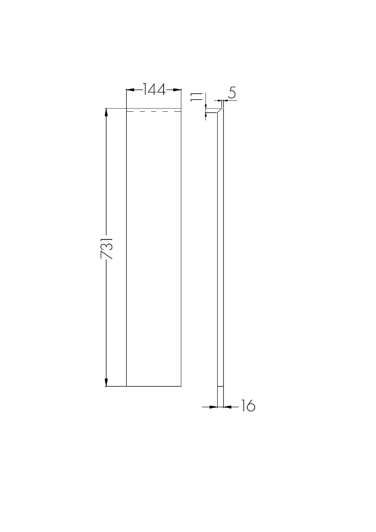 Фасад для тумбы Aquaton Лондри 20 темное дерево 1A275001LHDY0 - 2