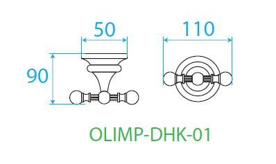 Крючок Cezares OLIMP  OLIMP-DHK-01 - 1