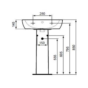 Пьедестал Ideal Standard Tempo  T422901 - 5