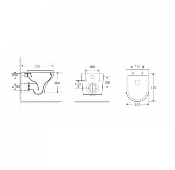 Комплект Weltwasser AMBERG 506 + ODENBACH 004 GL-WT + AMBERG RD-BL  10000006827 - 5